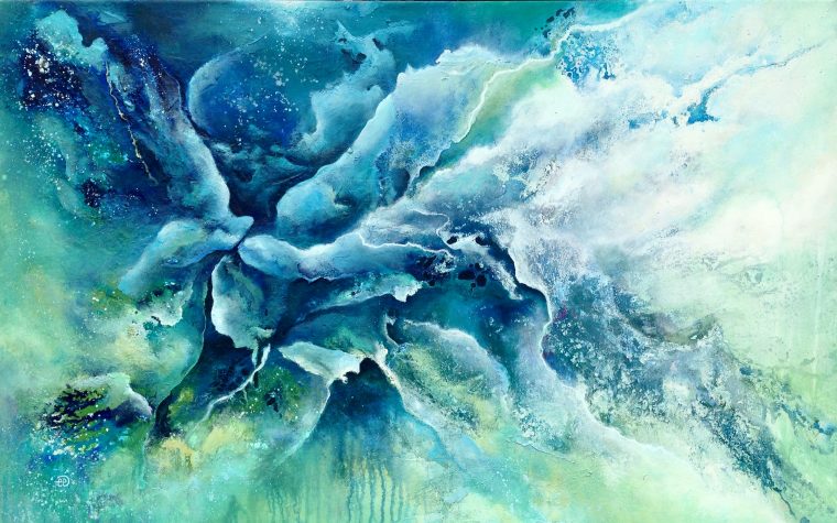 "Explorer"
30"x48"
Acrylic and mixed media on canvas
Paint mixed with ocean water - Santa Cruz, CA
2016 copyright
$900 plus tax
SOLD