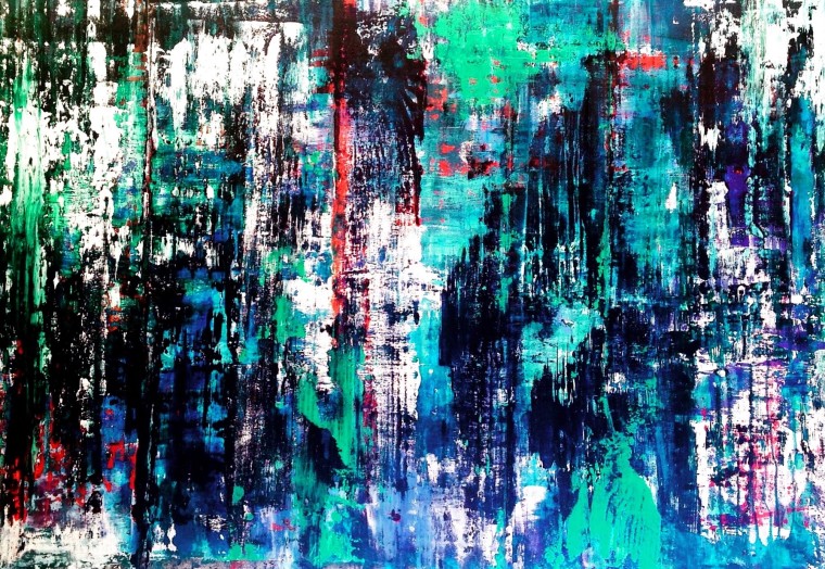 "Midnight Galaxy"
34"x58"
Acrylic on canvas
Paint intermixed with water from Pacific Ocean
2015 copyright
SOLD