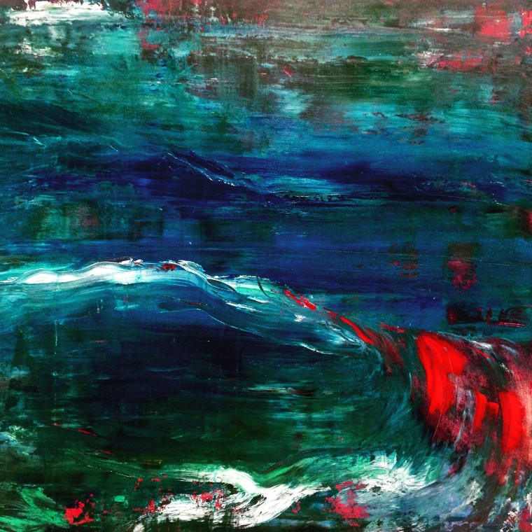 "The Lifeguard"
36"x36"
Acrylic on canvas
Paint intermixed with water from Pacific Ocean
2016 copyright
SOLD