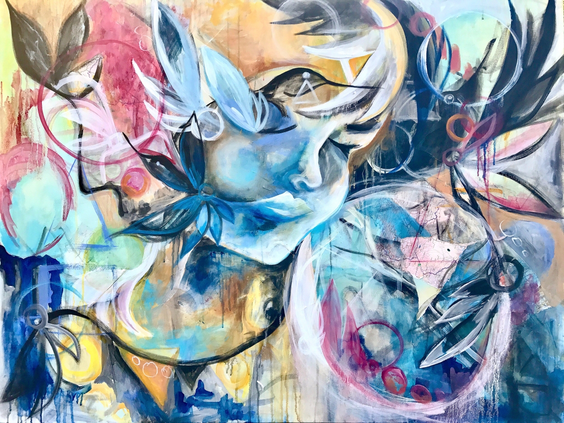 "Mother Earth"
48x36
Acrylic and mixed media on canvas
Paint mixed with ocean water - Pacific
Maps of Africa embedded within the painting
2017 copyright
SOLD