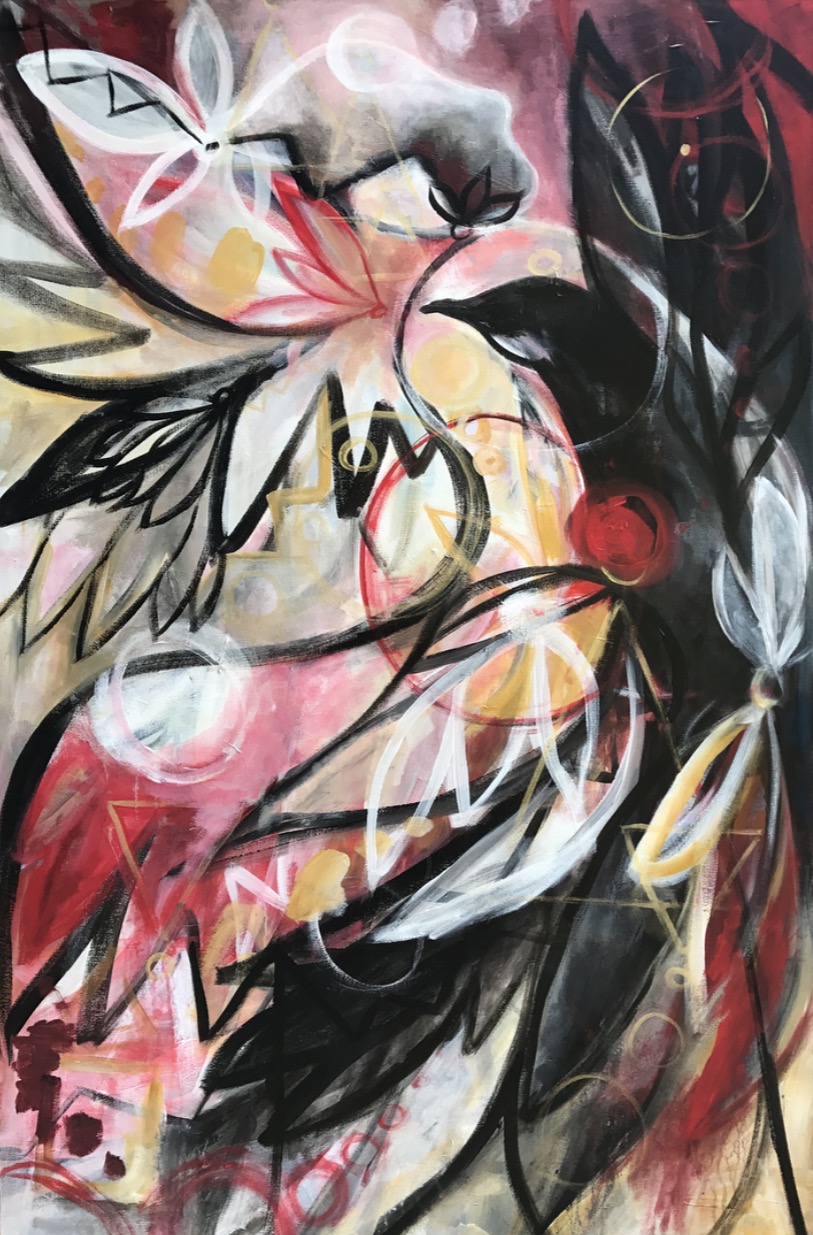 "Raven Woman"
30x48
Acrylic on canvas
2018 copyright
$888 plus tax