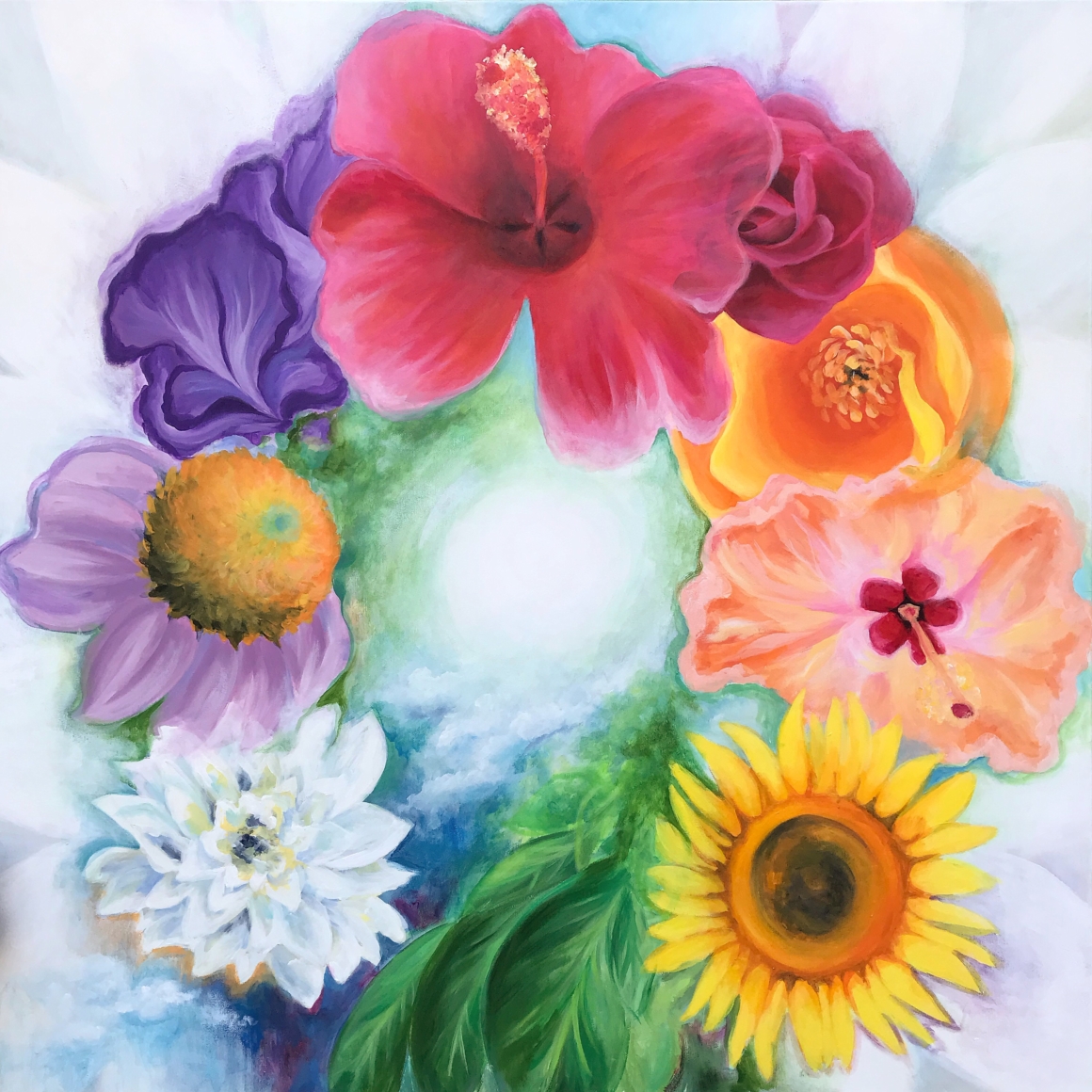 "Color Wheel"
Size 40x40
Acrylic on canvas
Copyright 2020
SOLD