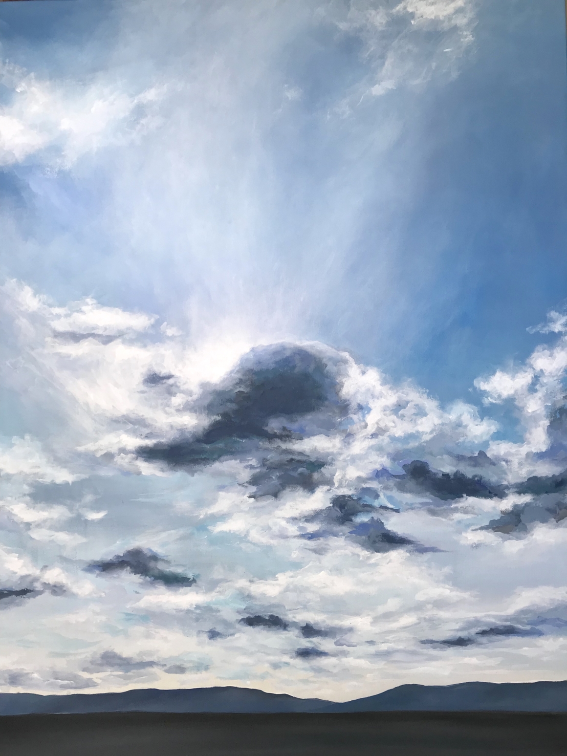 "Sky Theory"
Size 30x40"
Acrylic on gallery edge canvas
Copyright 2020
SOLD